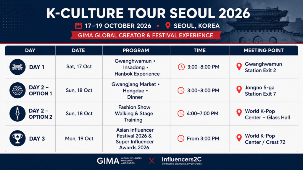 K Culture Tour Seoul 2026